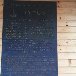 Skład i zdrowotne właścowości rymanowskiej wody Tytus.